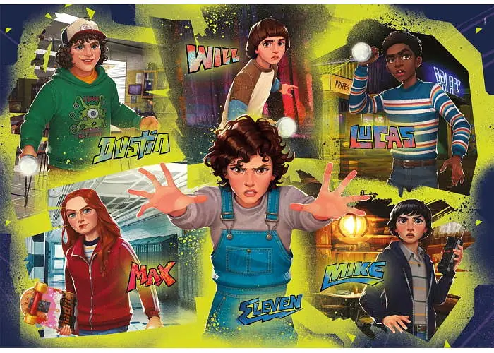Пазл Clementoni Банда з Гокінса, Дивні Дива: Оповідки з 85-го, Netflix (Stranger Things: Tales from '85 - The Hawkins Gang Puzzle - 180 pcs.), 180 ел. (29808) - фото 2