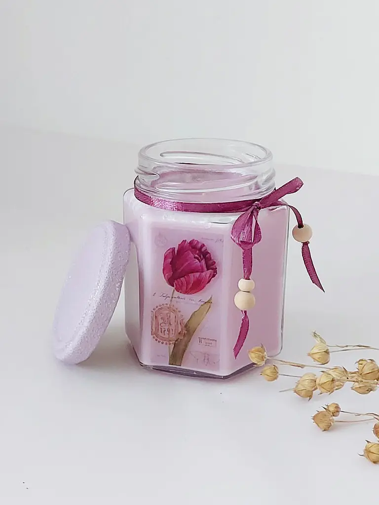 Еко свічка Svich Shop Тюльпан у подарунковій коробці - фото 6