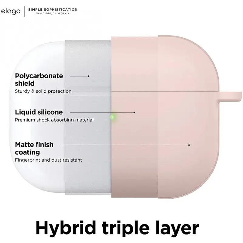 Чохол Elago Silicone Hang Case Lovely Pink for AirPods Pro 2nd Gen рожевий (EAPP2CSC-ORHA-LPK) - фото 4