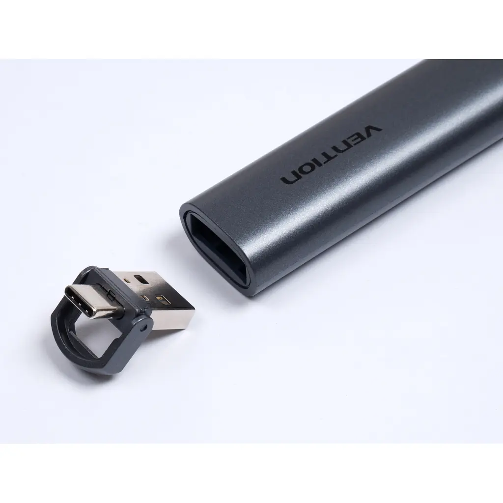 Презентер Vention PowerPoint Clicker with Red Laser Pointer Gray (KQIH0) - фото 7