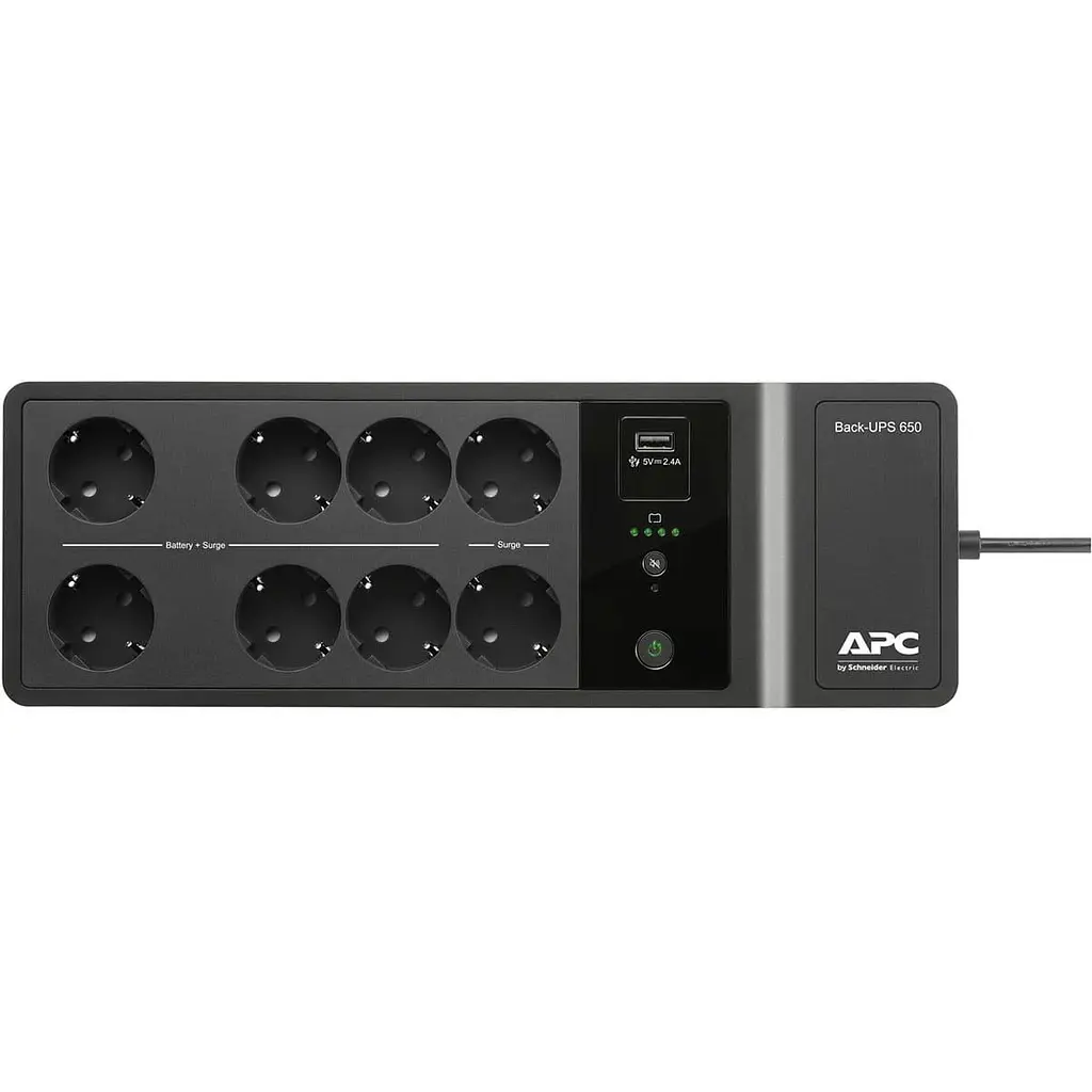Джерело безперебійного живлення APC 650 ВА / 400 Вт / 7 А*ч (BE650G2-GR) - фото 4