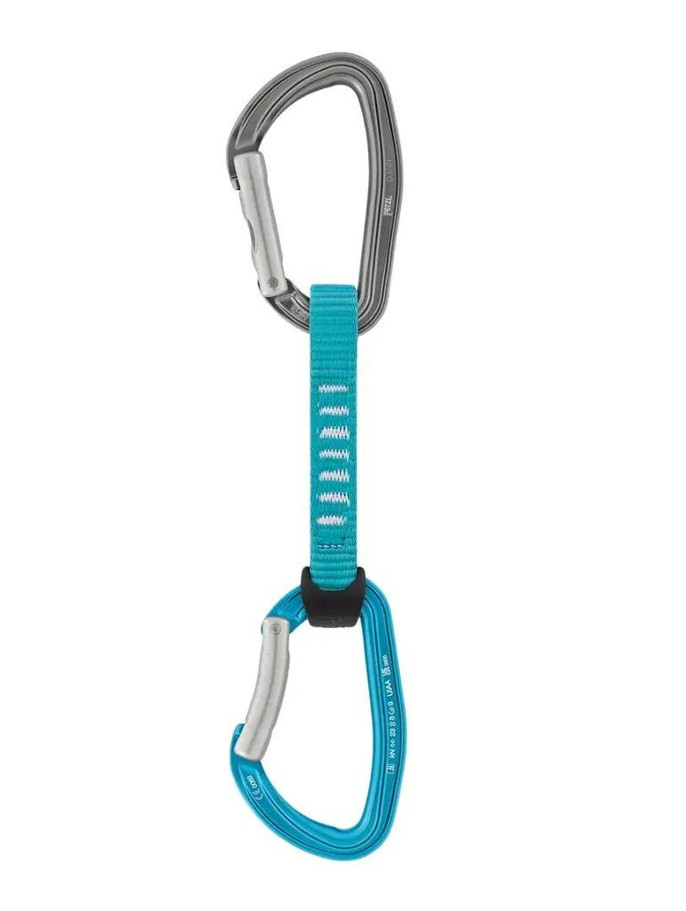 Набір відтяжок з карабінами Petzl 6 Djinn Axess turquise 11 см 6 шт Blue/Grey (1052-M060LC05) - фото 2