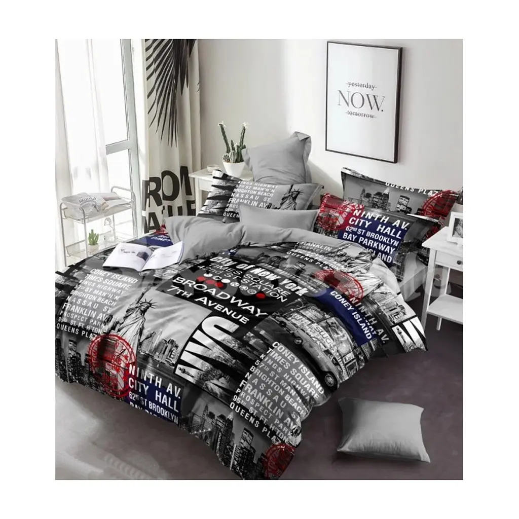Постільна білизна MirSon Бязь 17-0034 Celeste 220x240 - King Size (2200001401914)