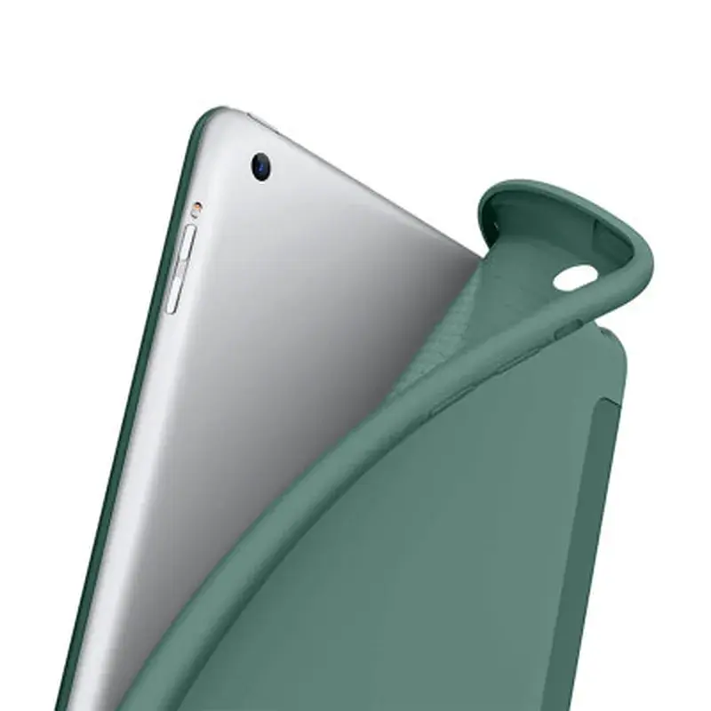 Чохол до планшета BeCover Tri Fold Soft TPU Silicone Apple iPad 9.7 2017/2018 A1822/A1823/A1893/A1954 Dark Green (711129) - фото 3