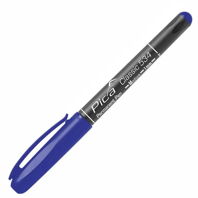 Маркер перманентний Pica Classic 534/41 Permanent Pen Medium, тонкий синій