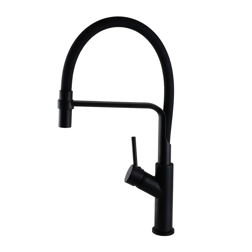 Змішувач для кухні Globus Lux Denver Flex GDF-32-10-01 Чорний матовий - фото 3