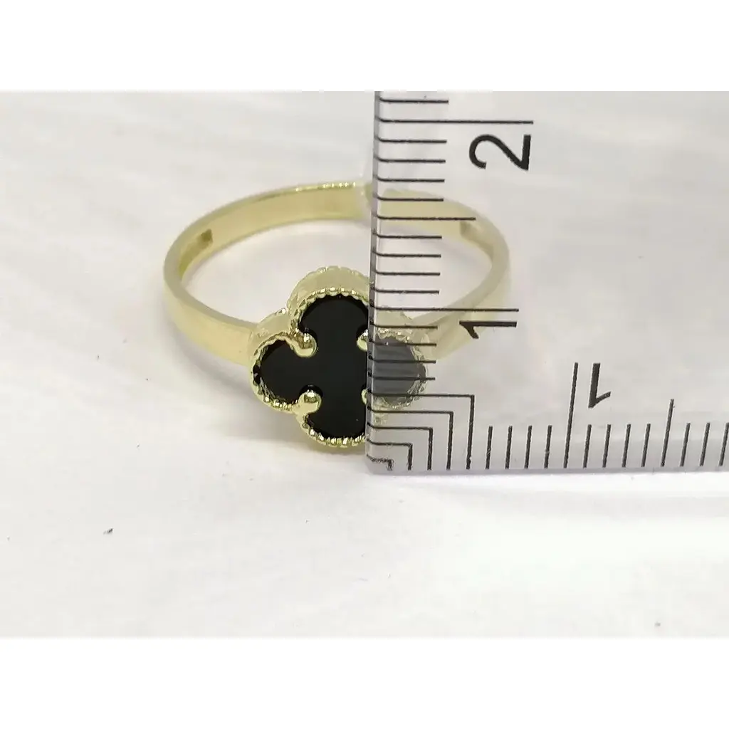 Золотое кольцо Столичная Ювелирная Фабрика с ониксом. 154309ЖО 18 - фото 5
