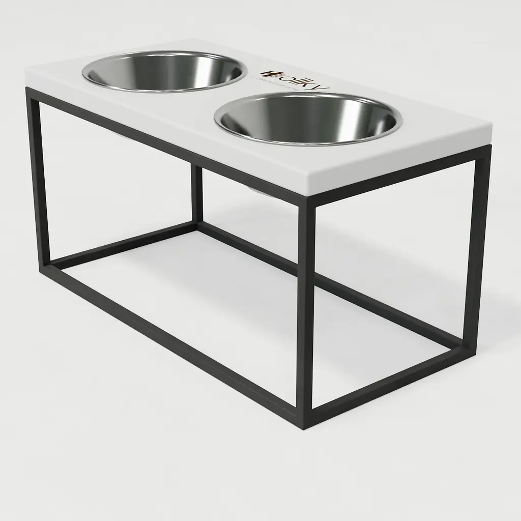 Hollky Base L — миски на підставці для середніх і великих собак (2 × 0,95 л, висота 20 см) - фото 7