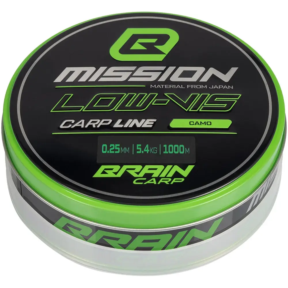 Волосінь Brain Mission Carp Line (Camo) 1000m 0.25mm 5.4kg - фото 2