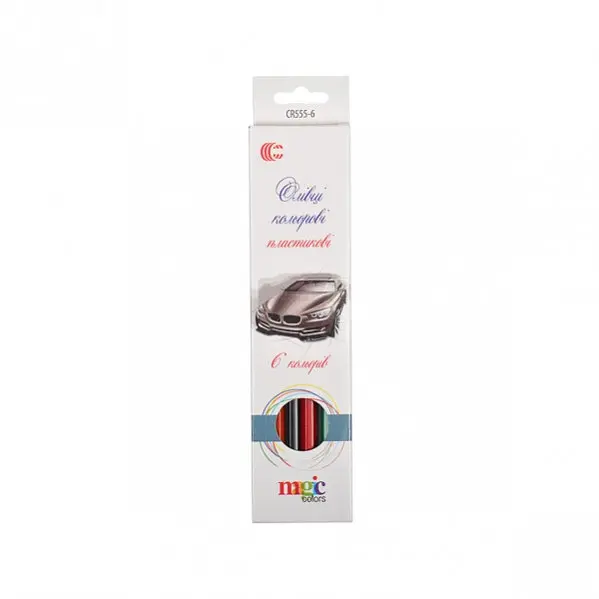 Карандаши для рисования CR555-6 White Night "С", 6 цветов - фото 4