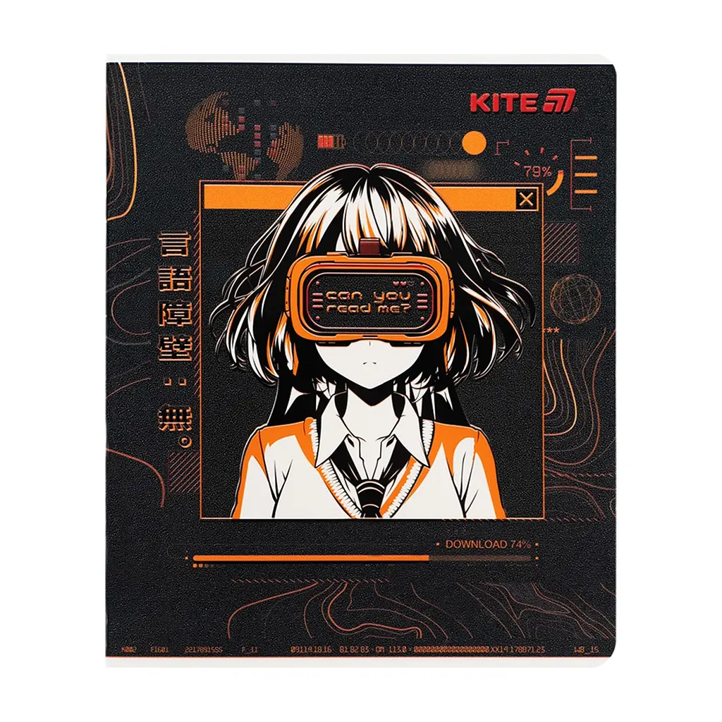 Зошит Kite Anime, 24 аркуші, клітинка (K25-238-1), в асортименті - фото 8