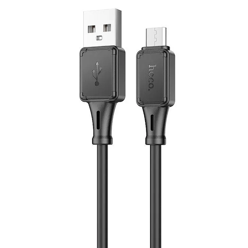 Кабель Hoco Micro USB Assistant силиконовый зарядный кабель для передачи данных X101 1 м 2.4A - фото 2