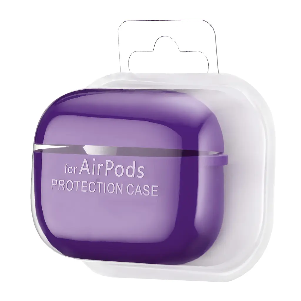 Чохол Silicone Case 2,5mm with microfiber for AirPods Pro Purple - фото 2