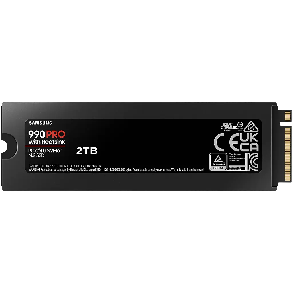 Накопичувач SSD M.2 2280 2TB 990 PRO with Heatsink Samsung (MZ-V9P2T0CW) - фото 3