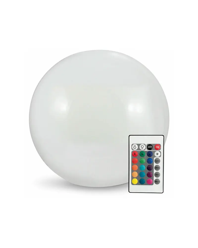 Світильник вуличний Polux 325365 Kula Led 3000K + RGB IP65 Wh - фото 2