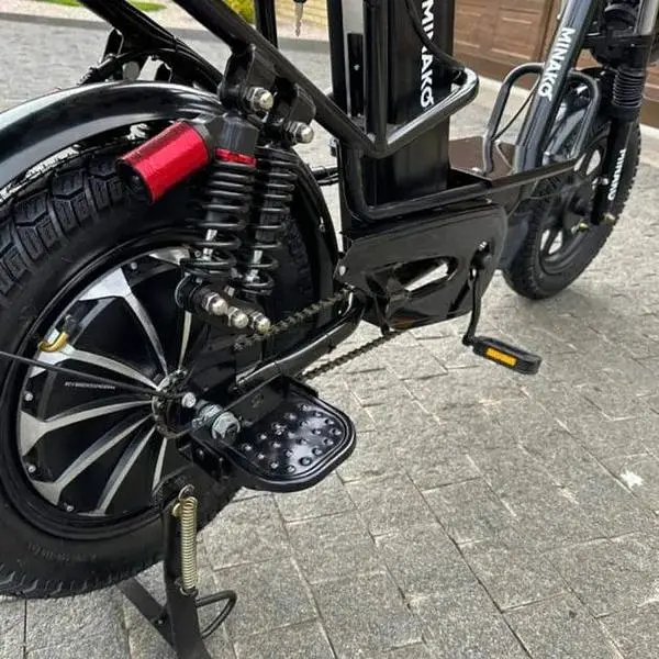 Електровелосипед Minako Monster Pro 18" 1000W 60V 26Ah гідравлічні гальма розкладний багажник/сидіння - фото 12
