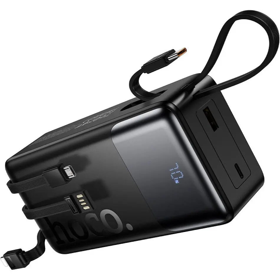 Зовнішній акумулятор Hoco J156B Founder 30000mAh 22.5W Black [156053] - фото 5