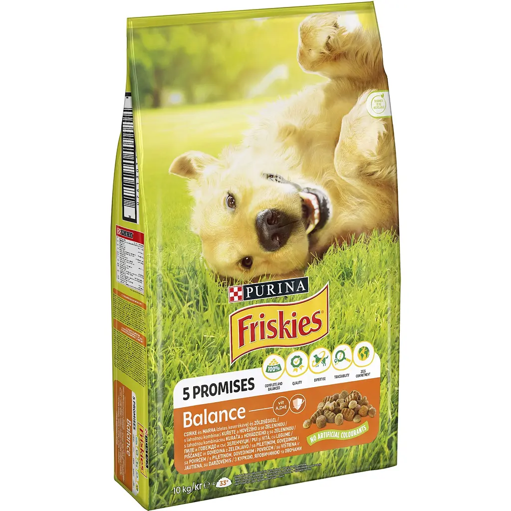 Сухой корм для взрослых собак Friskies Balance с курицей и овощами 10 кг - фото 3