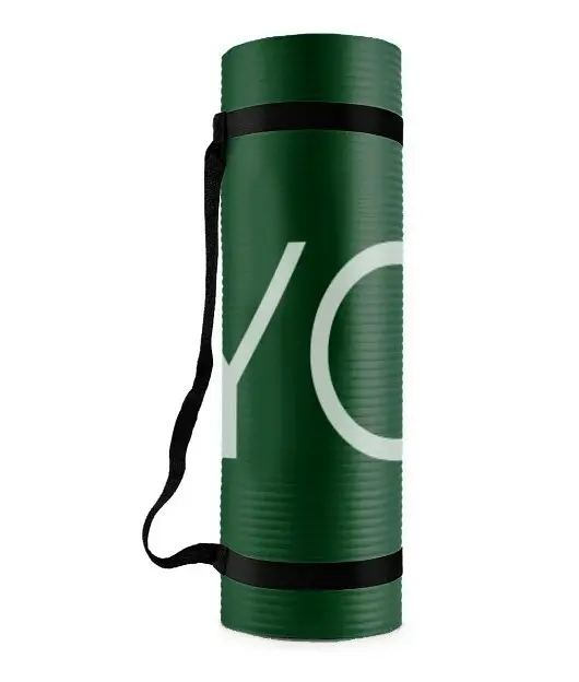 Килимок для йоги та фітнесу PowerPlay 4151 NBR Performance Mat Зелений (183x61x1.5) (PP_4151_Green) - фото 2