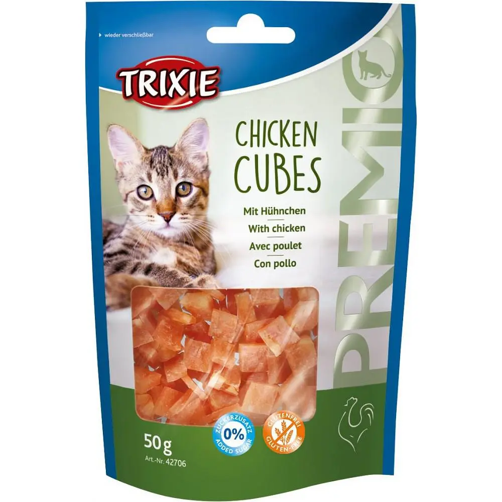 Ласощі для котів Trixie PREMIO Chicken Cubes 50 г (курка) - фото 4