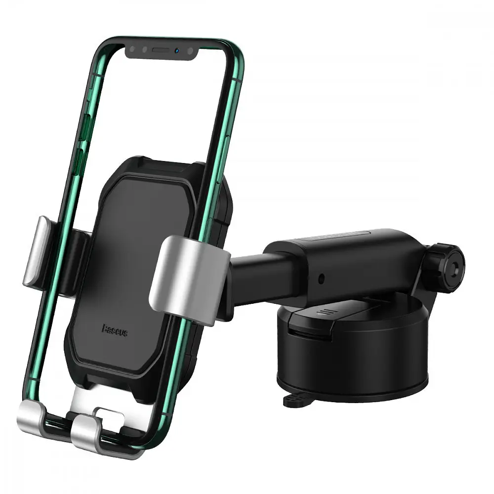 Тримач в машину Baseus Tank Gravity Car Mount With Suction Base silver (SUYL-TK0S) - фото 6