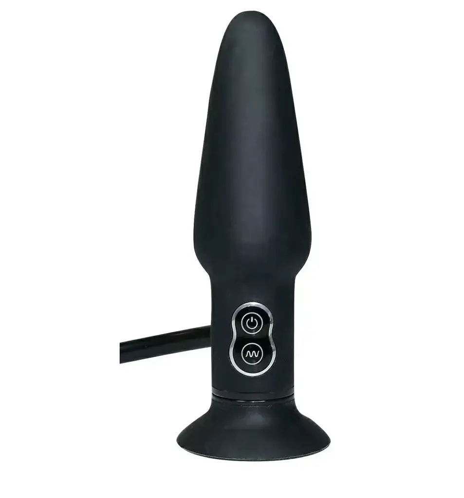 Надувна анальна пробка з вібрацією Orion True Vibrating Anal Plug, 17х2.6 см - фото 2