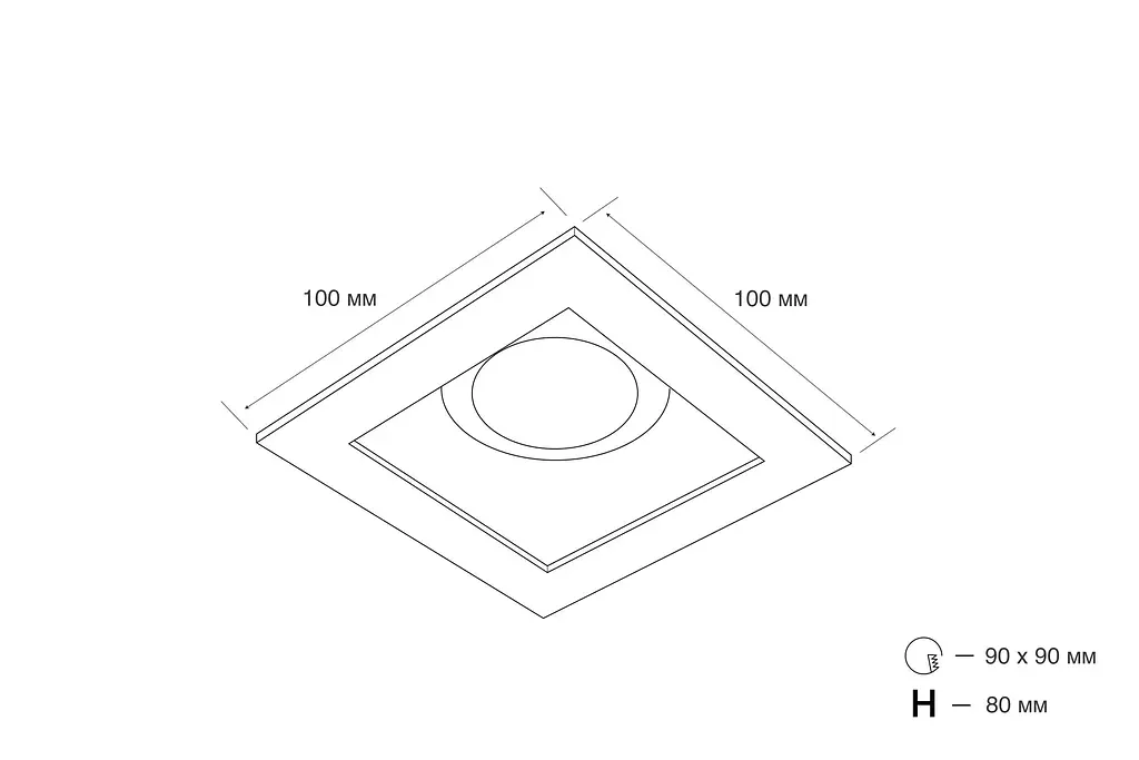 Точечный светильник MJ-Light TS6621 SW - фото 3