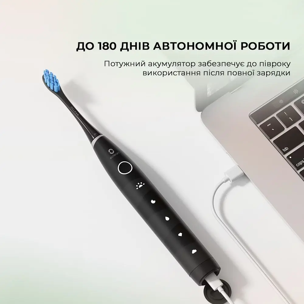 Умная зубная электрощетка Oclean Flow S Electric Toothbrush Black (6970810557343) - фото 7