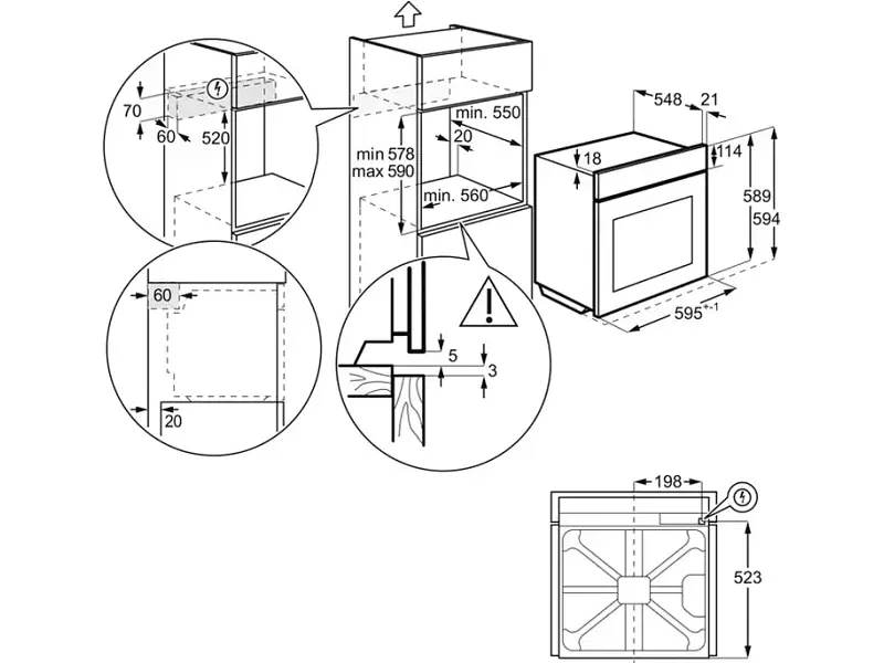 Духовка електрична Electrolux KODEH70X - фото 7