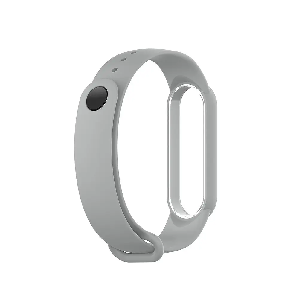 Ремінець для фітнес-браслета Lemfo для Xiaomi Mi Band 5, 6, 7 сірий - фото 2