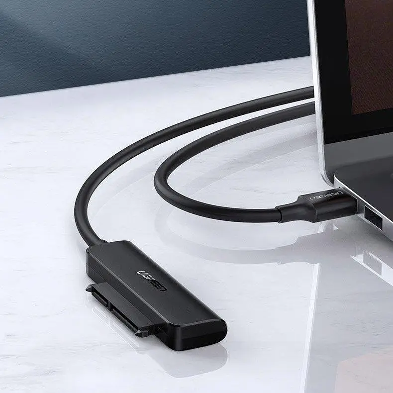 Кишень для жорсткого диска ноутбука UGREEN CM321 USB-C 3.0 to 2.5-inch SATA Converter 50cm 70610 Зовнішній корпус - фото 4