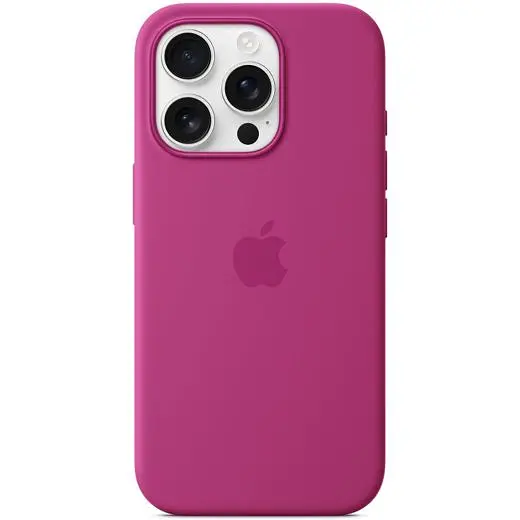 Силіконовий чохол CasePro Silicone Case with MagSafe Fuchsia для iPhone 16 Pro - фото 2