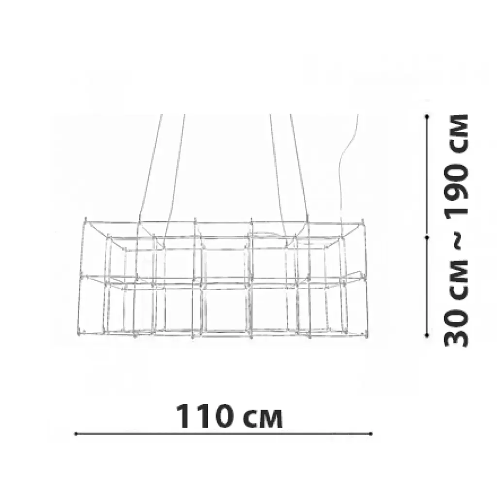 Подвесная люстра Friendlylight Universe Square M FL5214 - фото 4