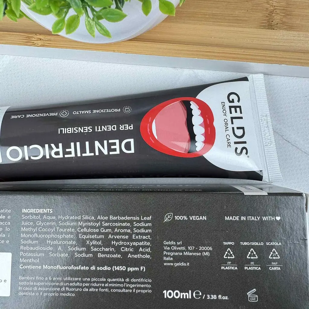 Зубна паста Geldis Sensitive для чутливих зубів (фтор 1450, смак лакриці) 100 мл - фото 2