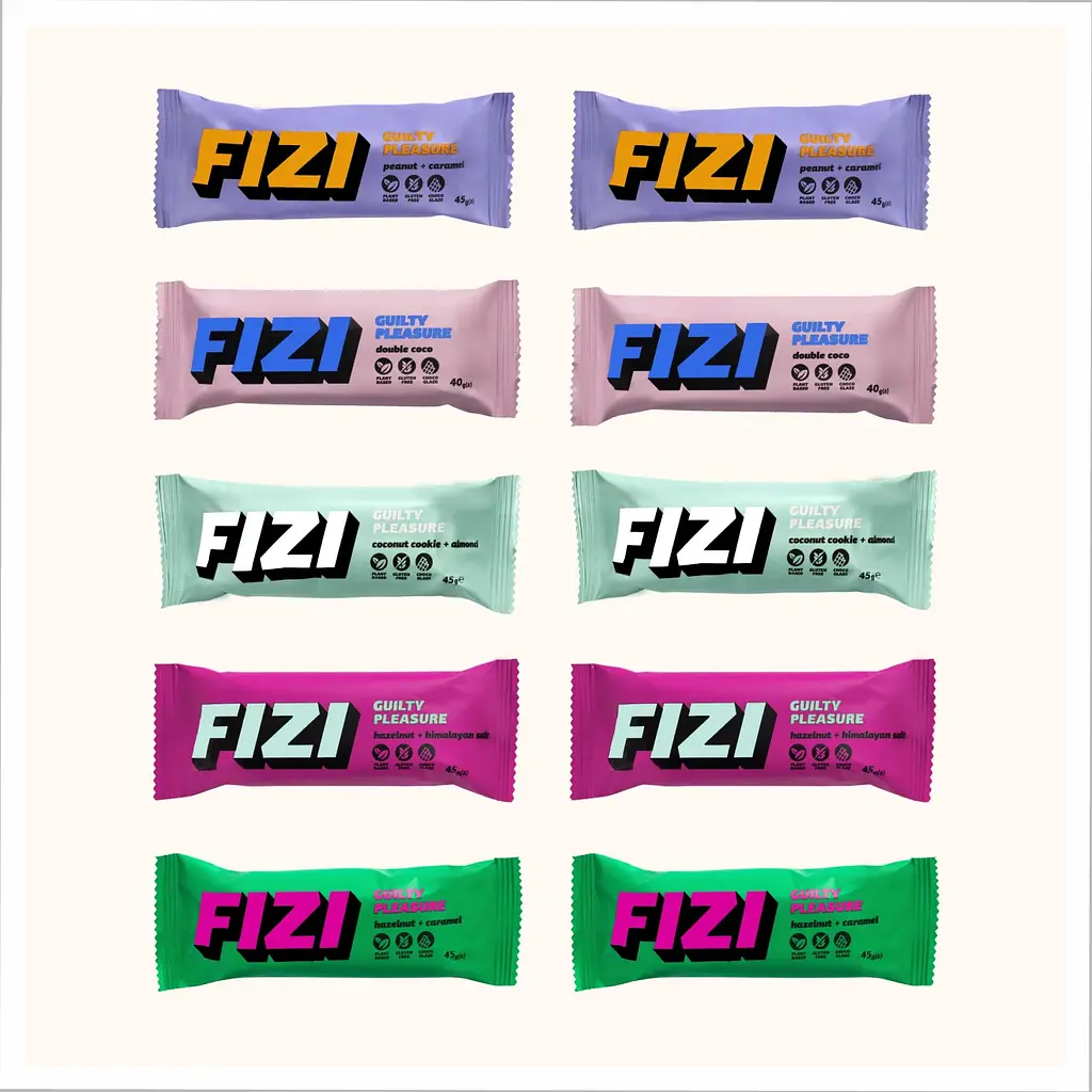 Батончик Fizi Guilty Pleasure Box 10 шт. x 45 г - фото 2