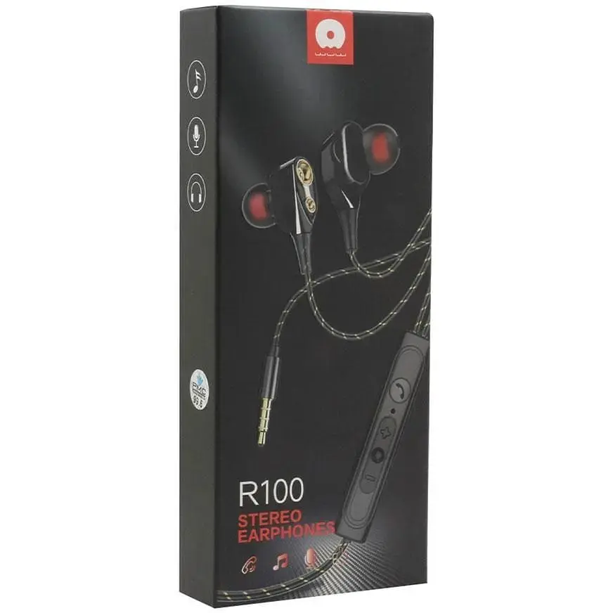 Навушники Wuw R100 провідні з пультом керування - фото 4