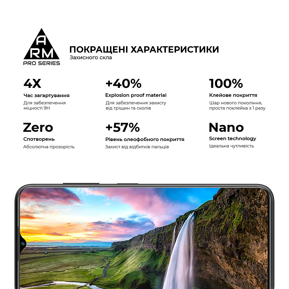 Захисне скло на ZTE Blade V50 Design 4G з олеофобним покриттям, Pro, повне проклеювання, антистатичний і пиловідштовхуючий шар, 9H, самоклеючеся, 2.5D, на весь екран, антистатичний клей, ArmorStandart (ARM70680) - фото 5