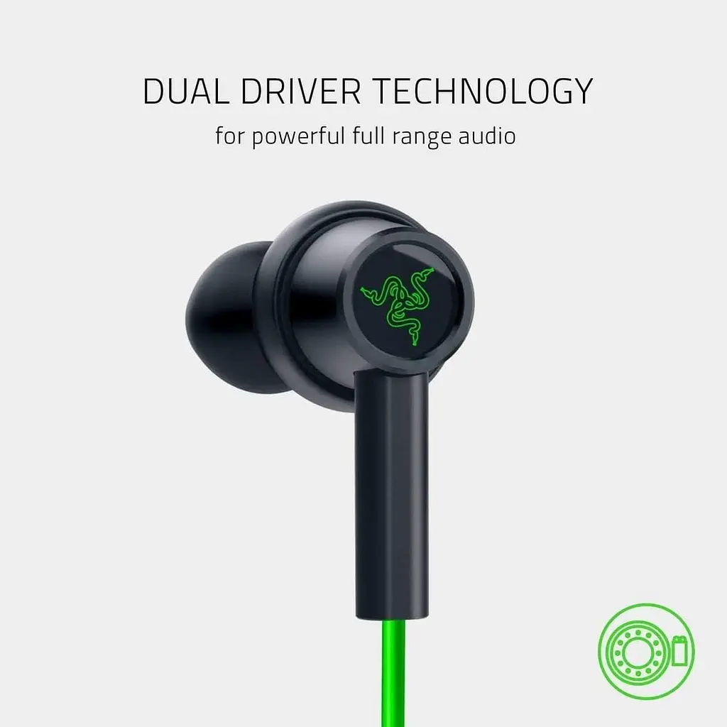 Ігрові навушники-вкладиші із двома драйверами Razer Hammerhead Duo - фото 5