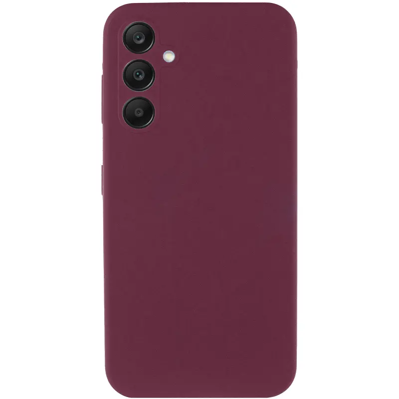 Чохол Silicone Cover Lakshmi Full Camera (AAA) для Samsung Galaxy S26 FE Бордовий / Plum - фото 2