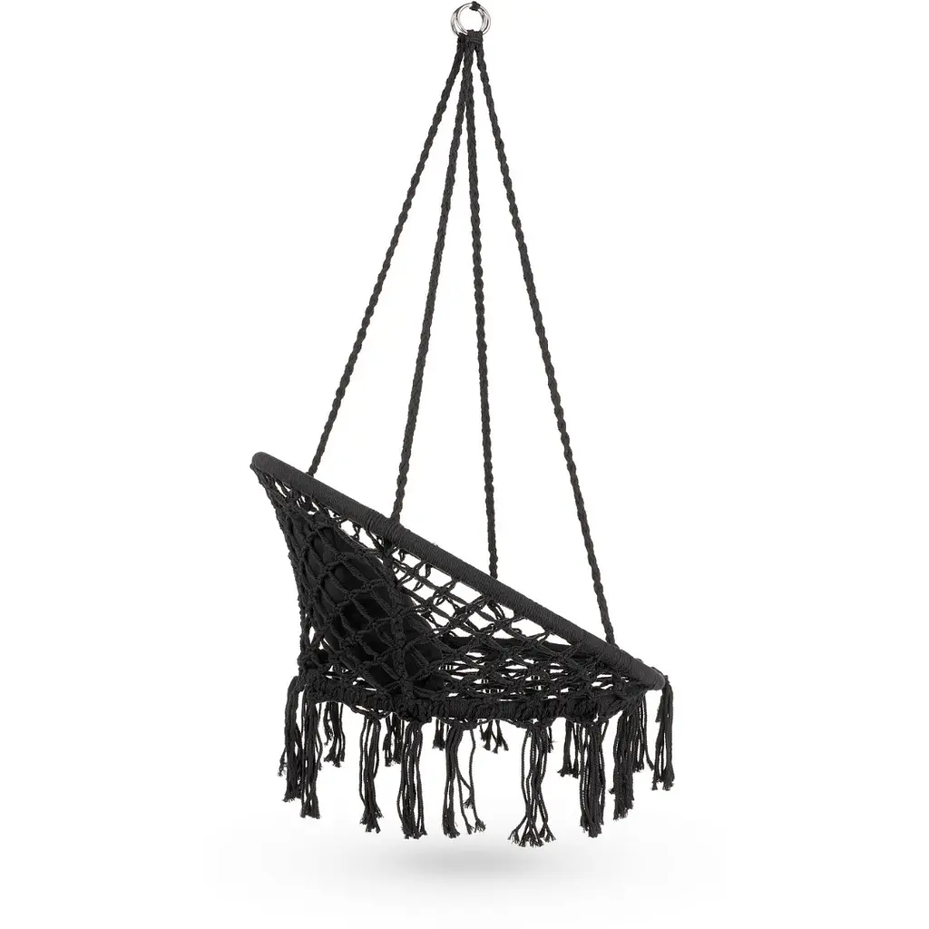 Садова гойдалка Boho Outtec XXL чорна - фото 6