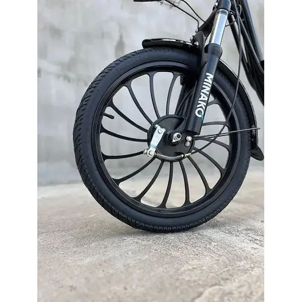 Електровелосипед Minako U20" 800W 48V 18Ah + сидіння/багажник чорний - фото 15