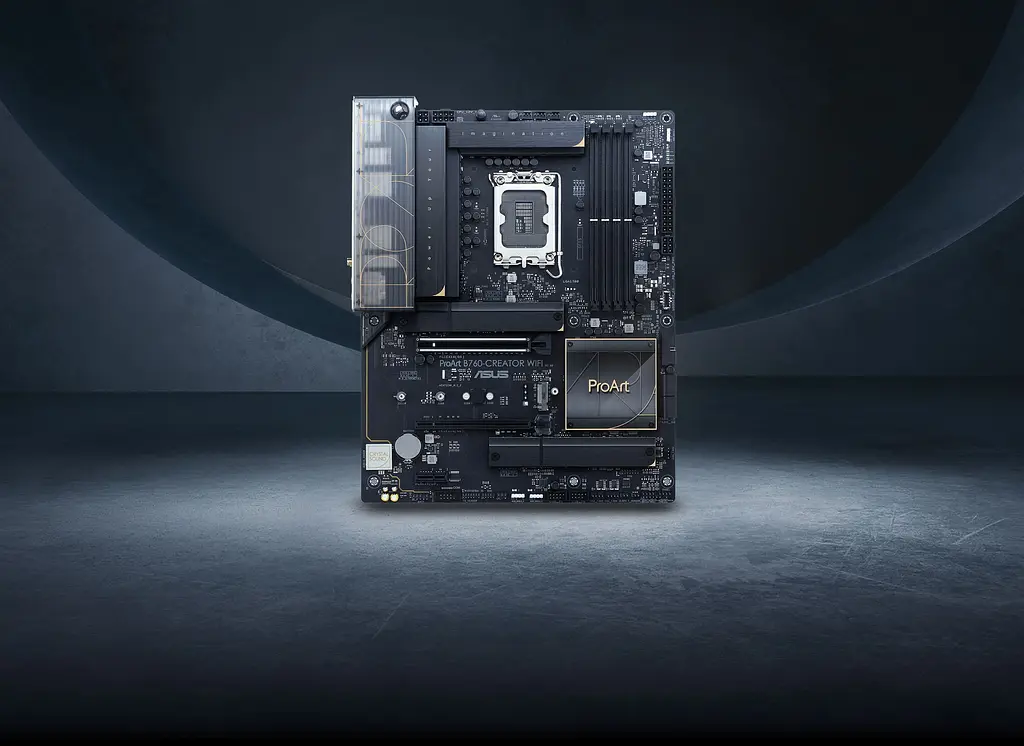 ASUS Материнська плата PROART B760-CREATOR WIFI s1700 B760 4xDDR5 M.2 HDMI DP Wi-Fi BT ATX - фото 3