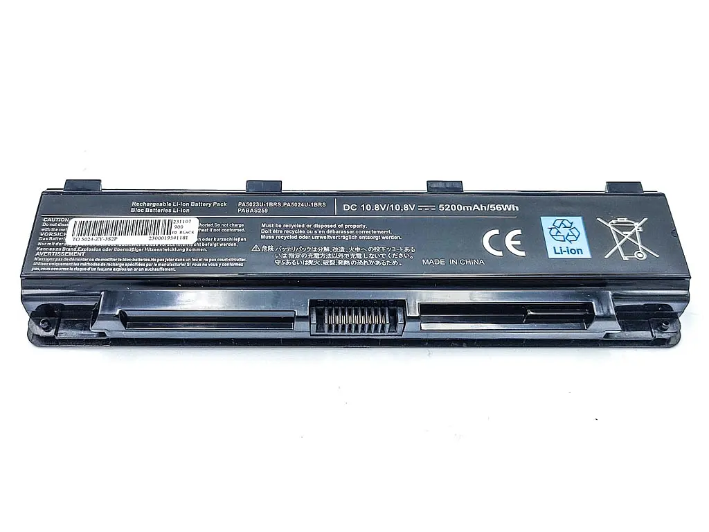 Акумулятор для ноутбука Toshiba PA5024U Satellite C800, C805, M800, L800, L805, M805, L830, L835, M840, L840, L845 (10.8V 5200 mAh) - фото 2