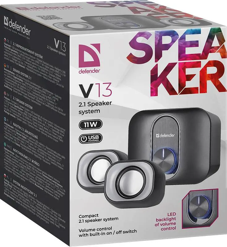 Акустична система 2.1 Defender V13, 11Вт USB - фото 4