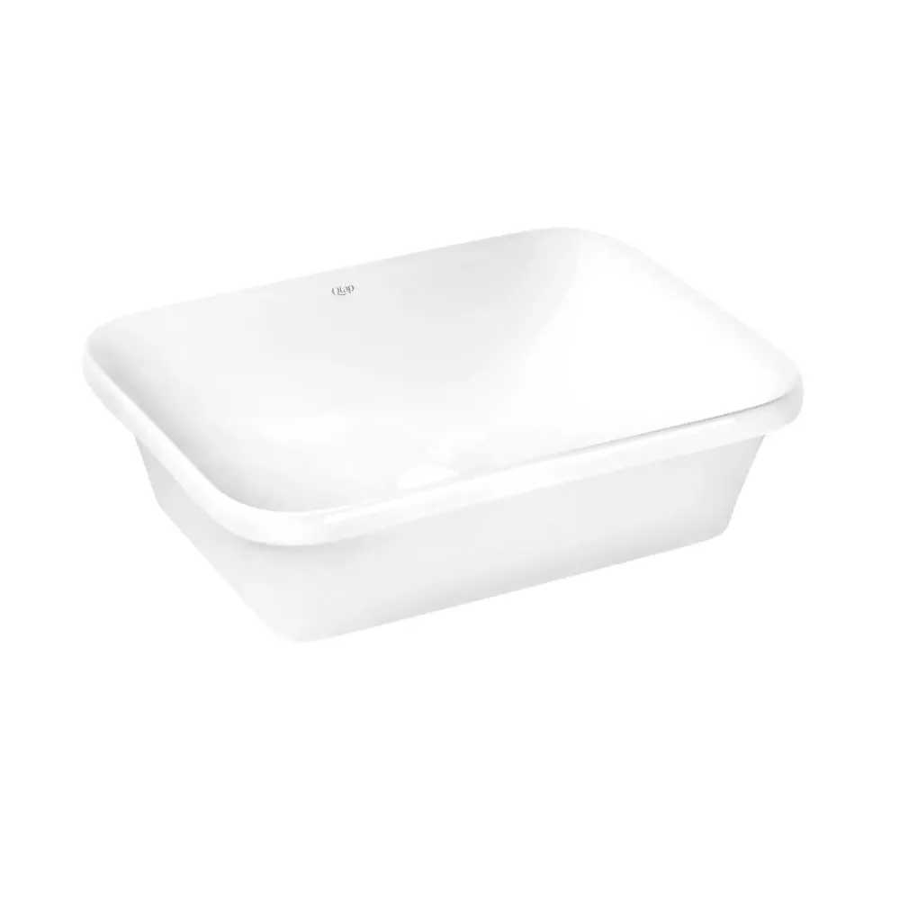 Умивальник Qtap Scorpio врізний прямокутний 500x380x145 мм White + донний клапан PU02, Білий - фото 4