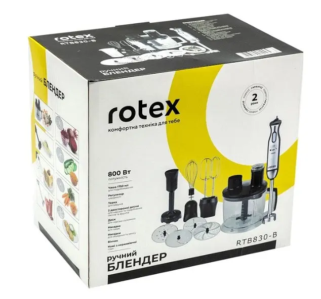 Блендер Rotex RTB830-B занурювальний - фото 6