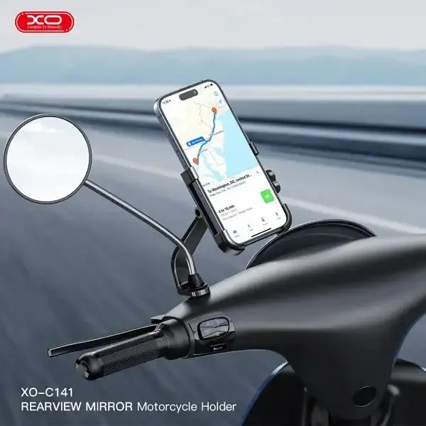 Вело-мотодержатель XO C141 Bicycle Metal Cell Phone Holder черный - фото 5