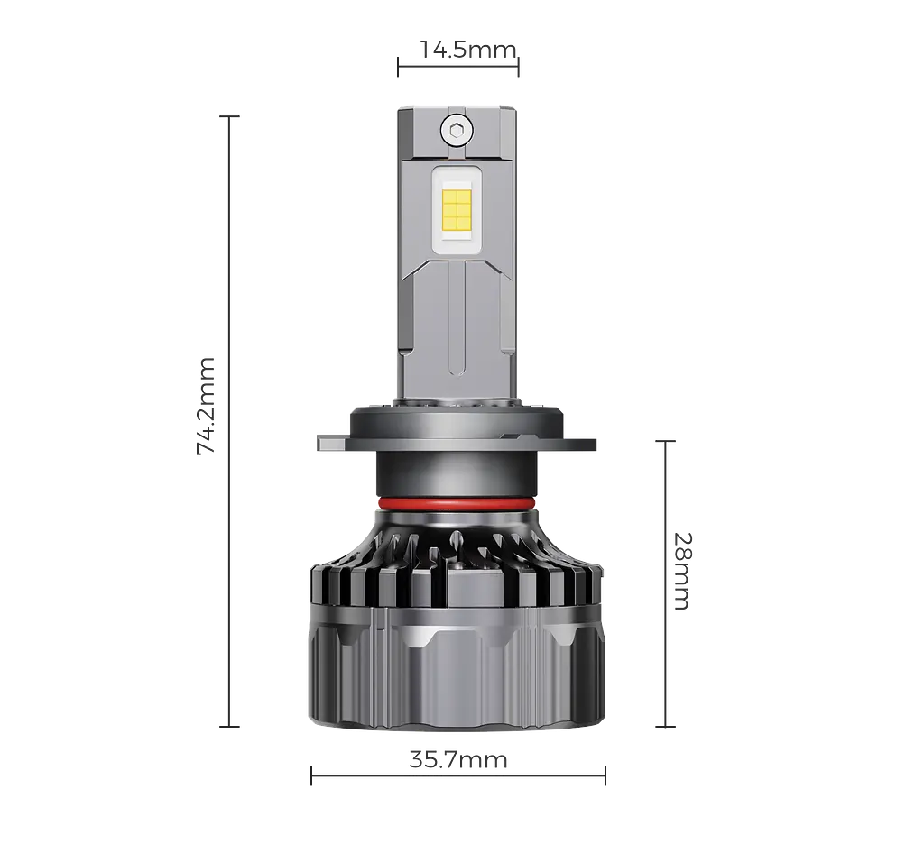 Комплект світлодіодних ламп Infolight M1 H7 55W - фото 6