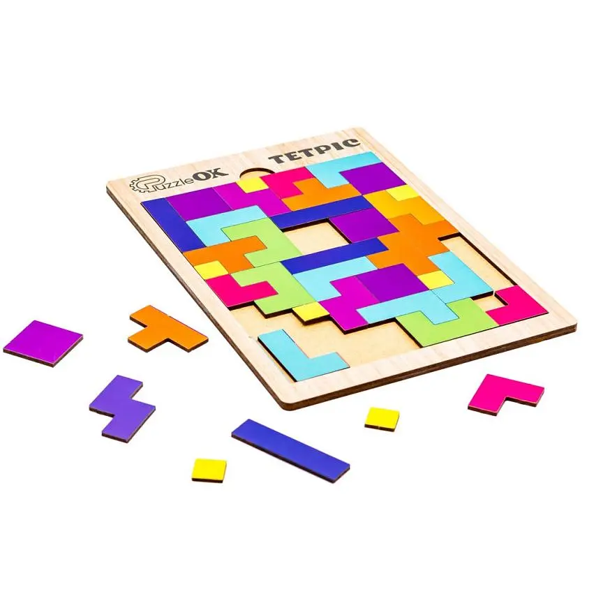 Розвиваюча іграшка PuzzleOK Тетріс Арт-70063 дерев'яна - фото 2