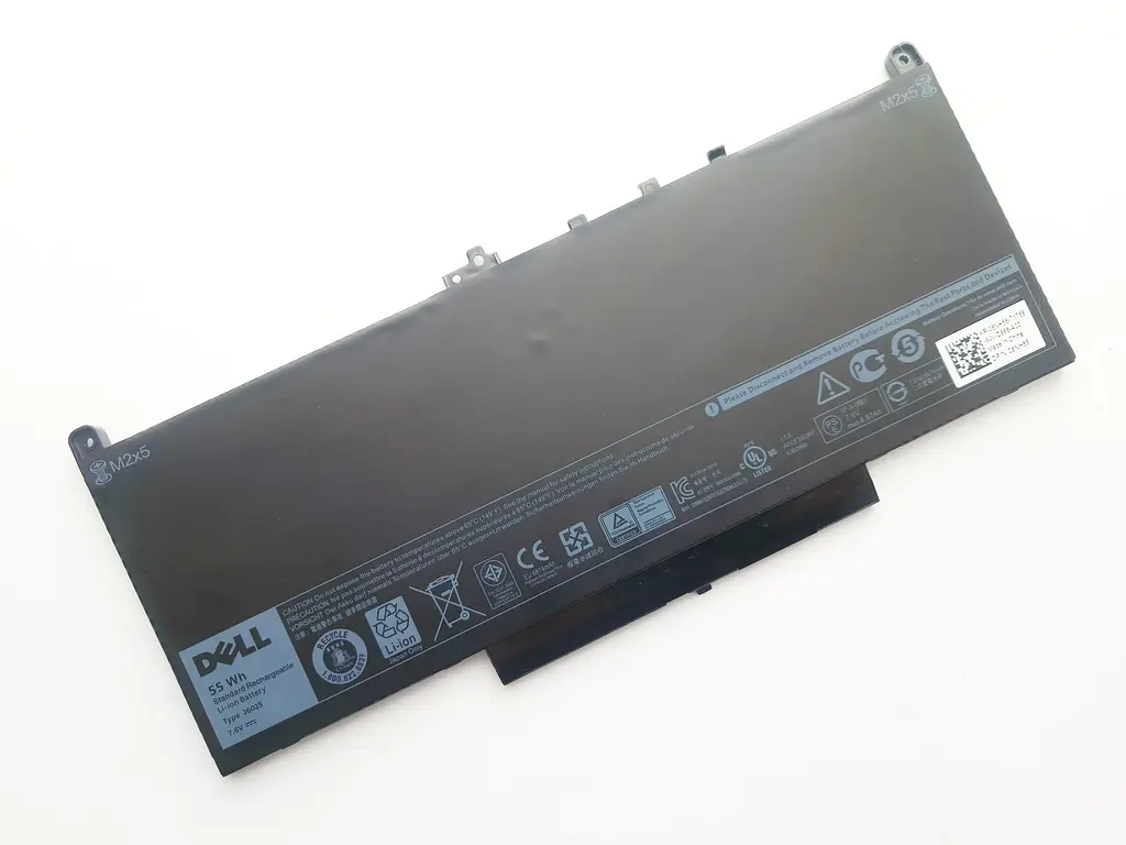 Акумулятор для ноутбука Dell Latitude E7470 J60J5, 6874 mAh (55Wh), 4cell, 7.6V, Li-ion, чорний - фото 2